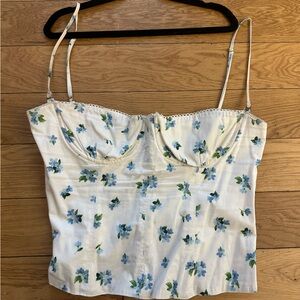 WeWoreWhat floral corset
